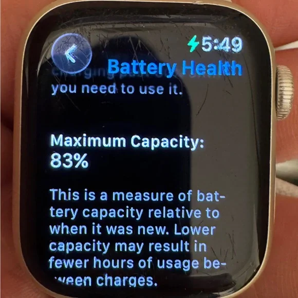 Apple Watch Series 7 41MM Smart Watch GPS/Cellular Aluminum Case Starlight - Picture 3 of 6